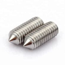 A2 A4 Stainless Steel SS304 SS316 SS316L Cone Point Set Screw